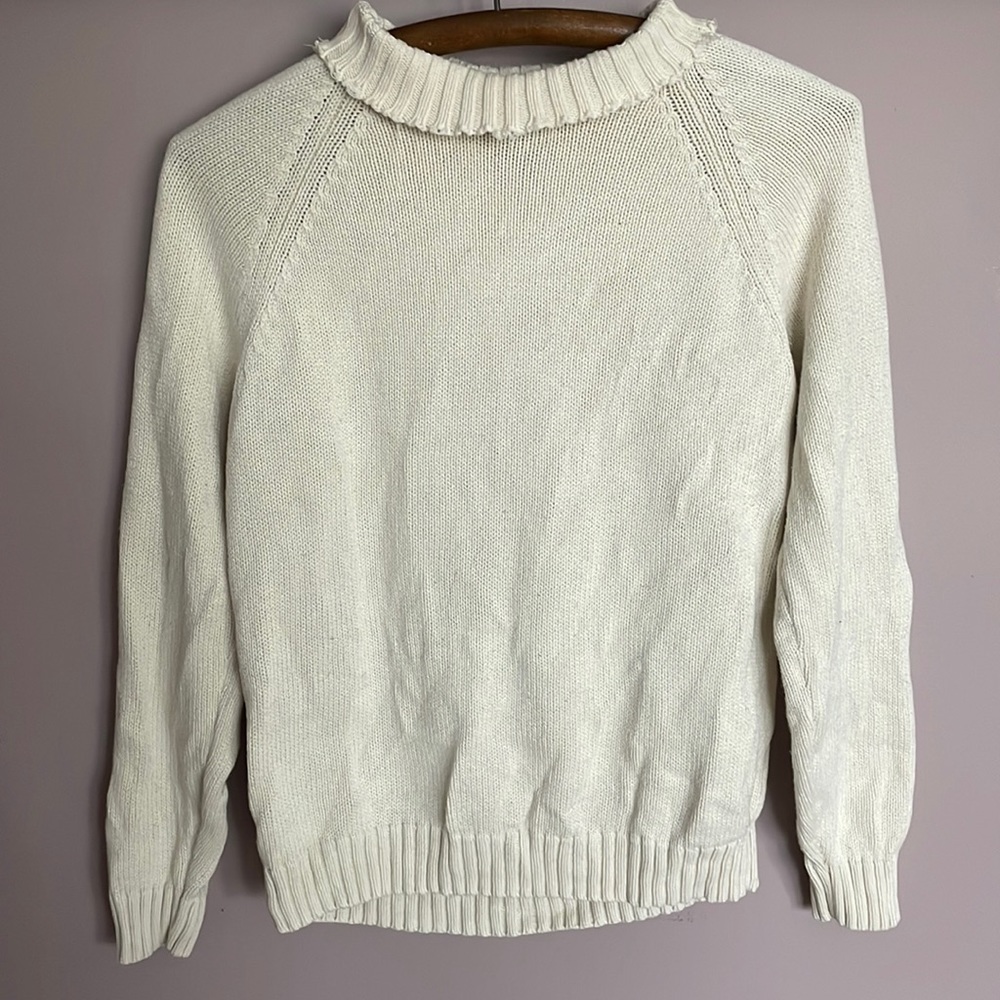 Lands’ End Vintage Cream Sweater